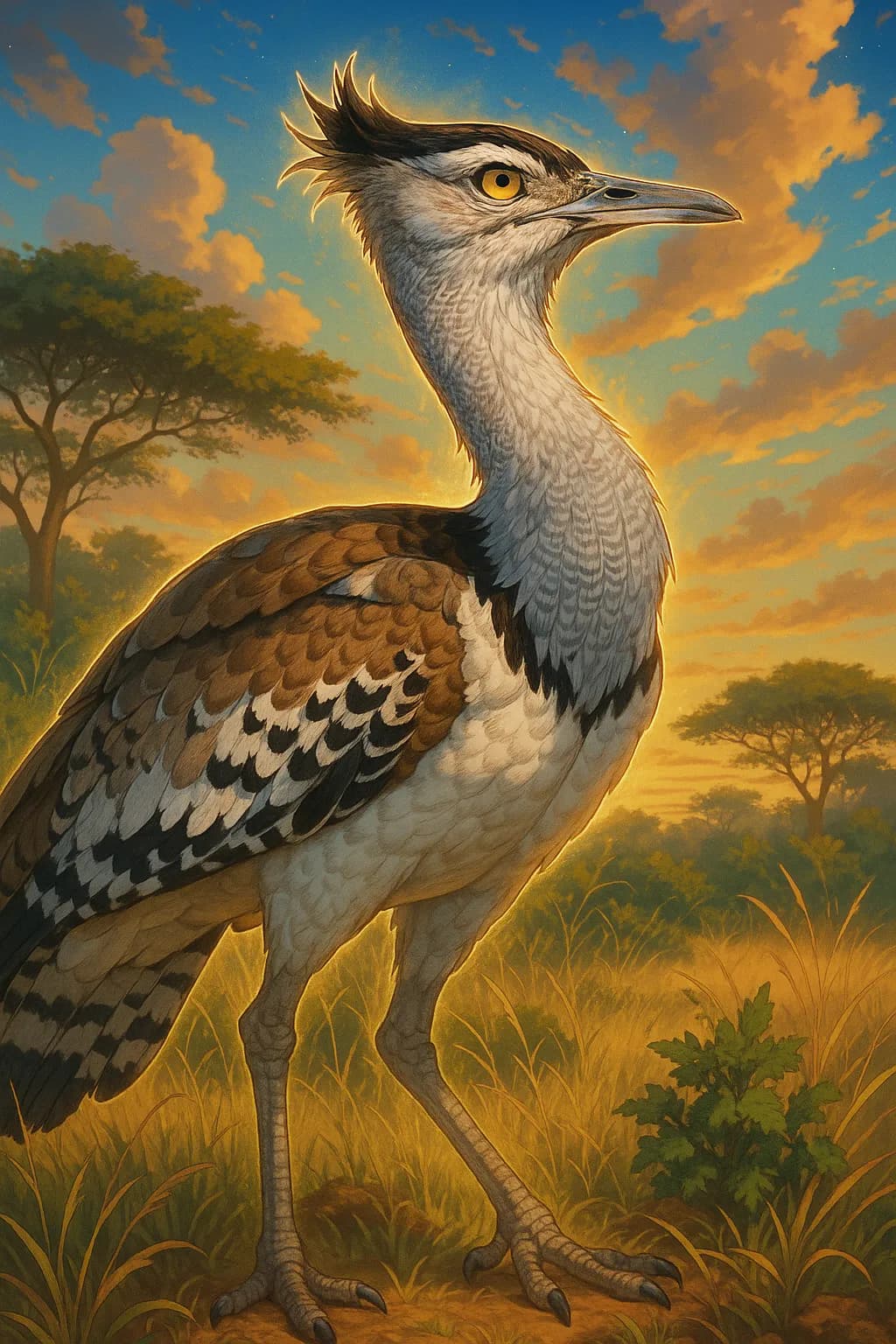 Kori Bustard card art